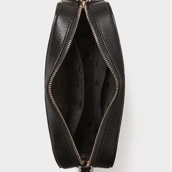 Kate Spade Mini Staci Camera Saffiano Leather Crossbody Bag Black Purse - Picture 7 of 7